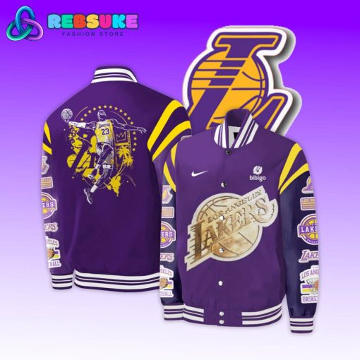 Los Angeles Lakers NBA x Nike Baseball Jacket