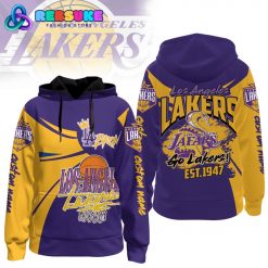 Los Angeles Lakers Purple And Gold Customized Hoodie
