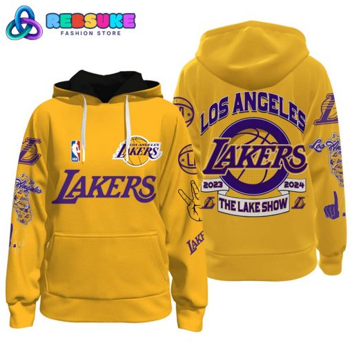 Los Angeles Lakers The Lake Show Yellow Hoodie