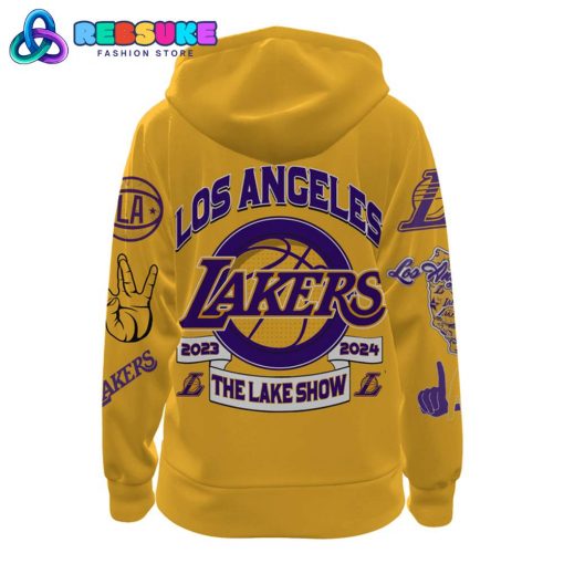 Los Angeles Lakers The Lake Show Yellow Hoodie