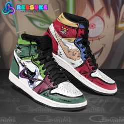 Luffy Vs Zoro Jordan 1 Sneakers Gomu Vs Santoryu One Piece Jordan 1