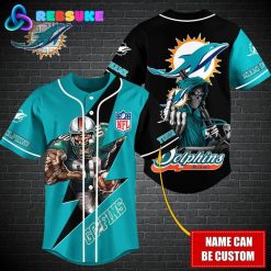 Miami Dolphins NFL Customized Baseball Jersey