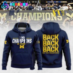 Michigan Wolverines Back to Back Big Ten Conference Champions Combo Hoodie