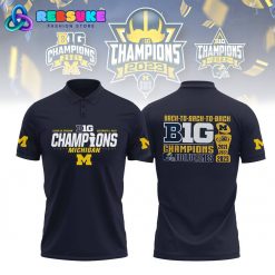 Michigan Wolverines Back to Back Big Ten Conference Champions Polo Shirts