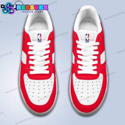 NBA New Orleans Pelicans Custom Name Red Air Force 1 Sneakers