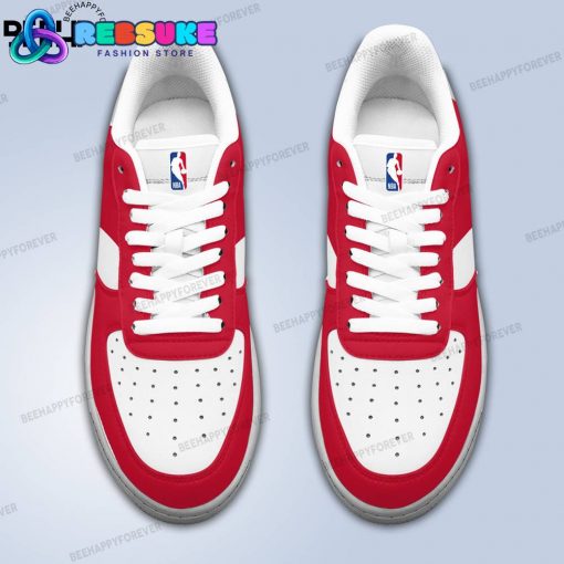 NBA Philadelphia 76ers Custom Name Red Air Force 1 Sneakers