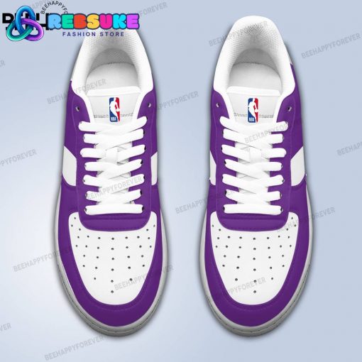 NBA Sacramento Kings Custom Name Purple Air Force 1 Sneakers