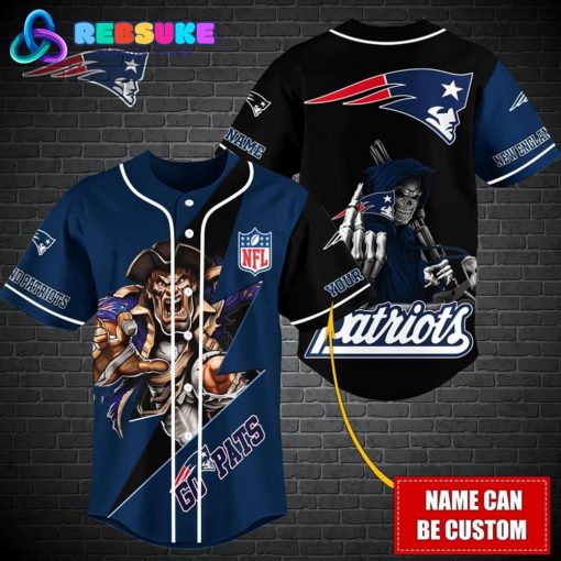 New England Patriots NFL Customized Baseball Jersey