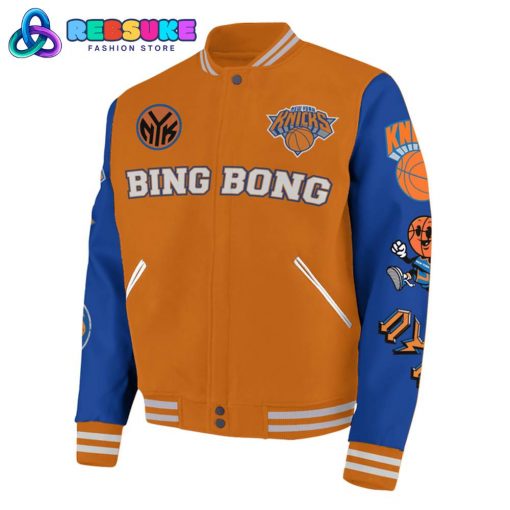 New York Knicks Bing Bong Champions Baseball Jacket