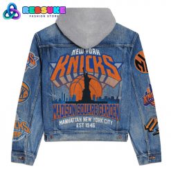 New York Knicks Madison Square Garden Hoodie Denim Jacket