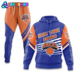 New York Knicks NBA Orange Blue Combo Hoodie