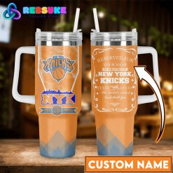 New York Knicks NBA Orange Customized Stanley Tumbler