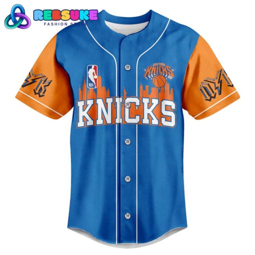 New York Knicks Nation Bing Bong Baseball Jersey (Copy)