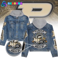 Purdue Boilermakers Mackey Arena Hoodie Denim jacket