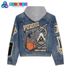 Purdue Boilermakers NCAA Customized Hoodie Denim Jacket