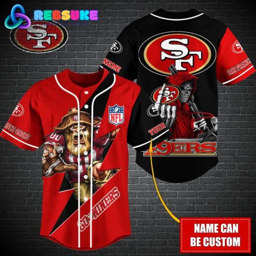 San Francisco 49ers NFL Customized Baseball Jersey