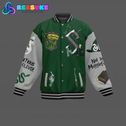 Slytherin If You Wish For Peace Baseball Jacket