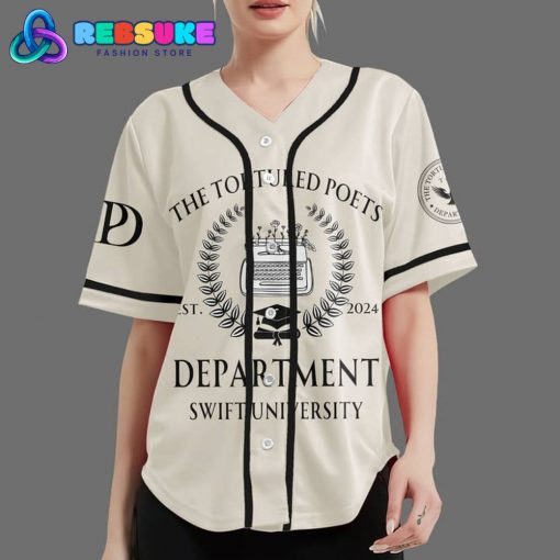 Swiftie University The Tortured Poets Dept Customized Baseball Jersey