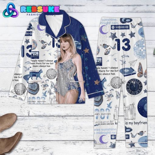 Taylor Swift Meet Me At Midnight Pajamas Set