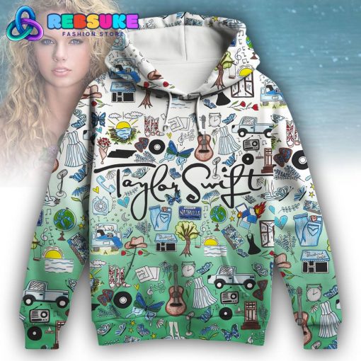 Taylor Swift Self Titled Pattern Hoodie