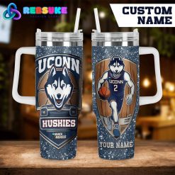 Uconn Huskies NCAA Custom Name Stanley Tumbler