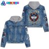 Uconn Huskies Gampel Pavilion Hoodie Denim Jacket