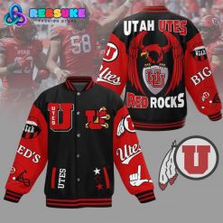 Utah Utes Football Red Rocks Baseball Jacket