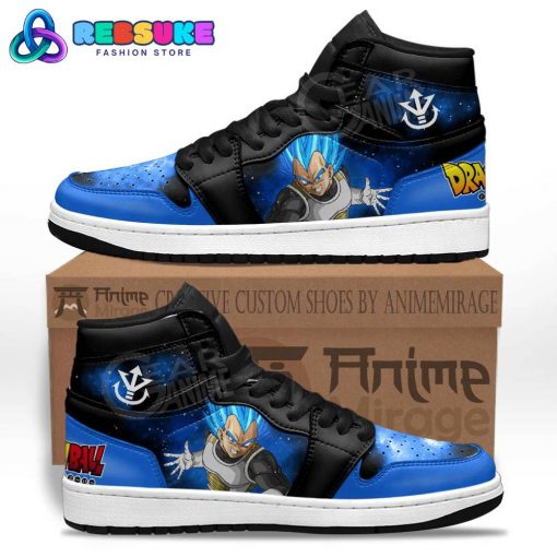 Vegeta Blue Jordan 1 Sneakers Anime