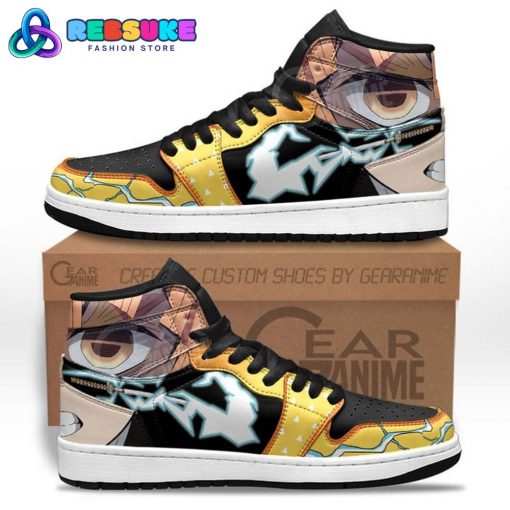 Zenitsu Agatsuma Anime Jordan 1 Sneakers