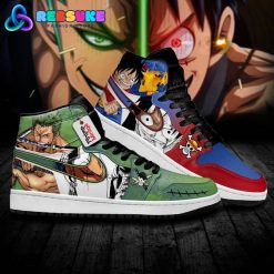 Zoro Vs Luffy Jordan 1 Sneakers Custom Anime Jordan 1