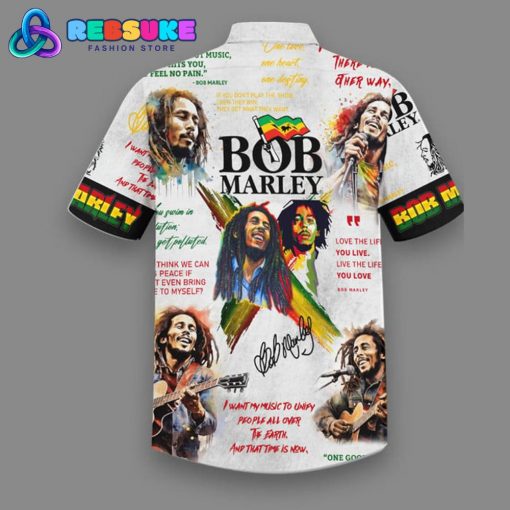 Bob Marley Love The Live You Life Hawaiian Shirt