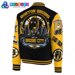 Boston Bruins City NHL Baseball Jacket