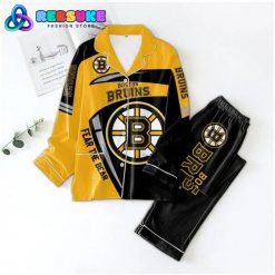Boston Bruins NHL Fear The Bear Pajamas Set