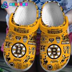 Boston Bruins NHL Yellow Crocs