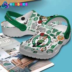 Boston Celtic NBA Rise Together White Crocs