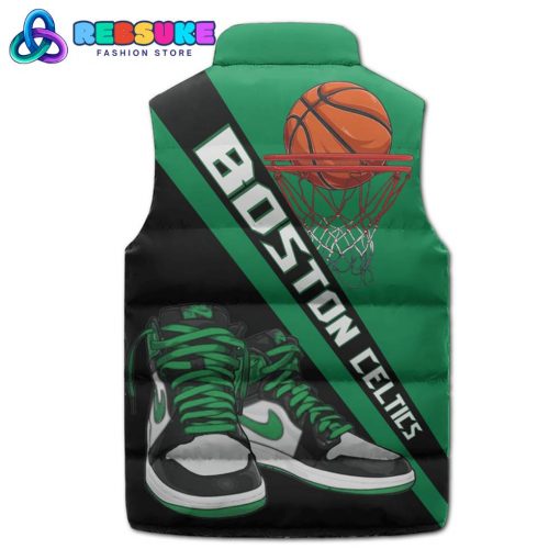 Boston Celtics NBA Sleeveless Puffer Down Vest
