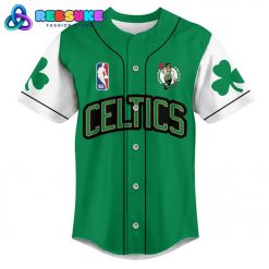 Boston Celtic Nation NBA Green Baseball Jersey