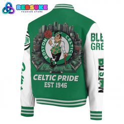 Boston Celtics Pride NBA Green Baseball Jacket