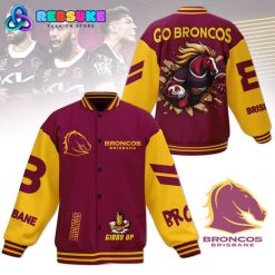 Broncos Brisbane NRL Baseball Jacket