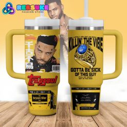 Bryson Tiller Trapsoul Yellow 40 oz Stanley Tumbler