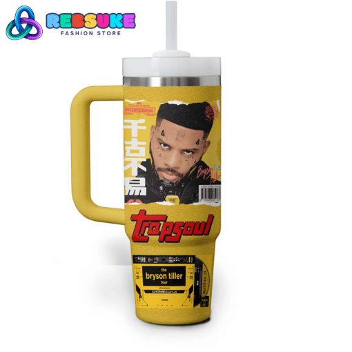 Bryson Tiller Trapsoul Yellow 40 oz Stanley Tumbler