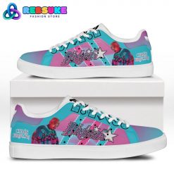Chris Brown Team Breezy Neon Stan Smith Shoes