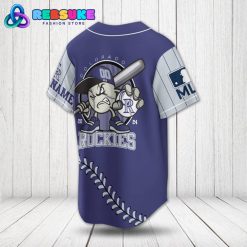 Colorado Rockies MLB Customized Purple Gray Baseball Jersey