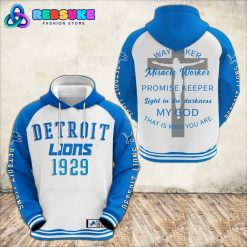 Detroit Lions Way Maker Blue Hoodie
