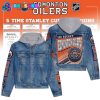 Edmonton Oilers Nation Hockey Hoodie Denim Jacket