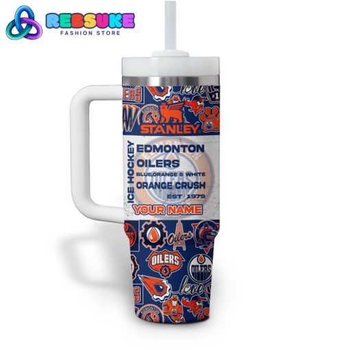 Edmonton Oilers Let’s Go Oilers Customized Stanley Tumbler