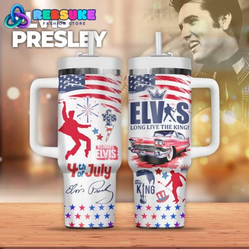 Elvis Presley 2024 Happy Independence Day Stanley Tumbler