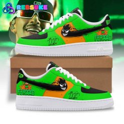 Feid Ferxxo Green Orange Nike Air Force 1