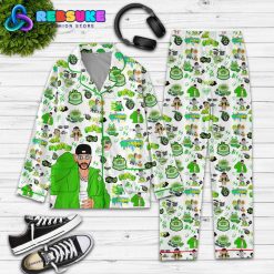 Feid Ferxxo Green White Pajamas Set