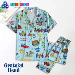 Grateful Dead Summer Time Blue Short Pajamas Set